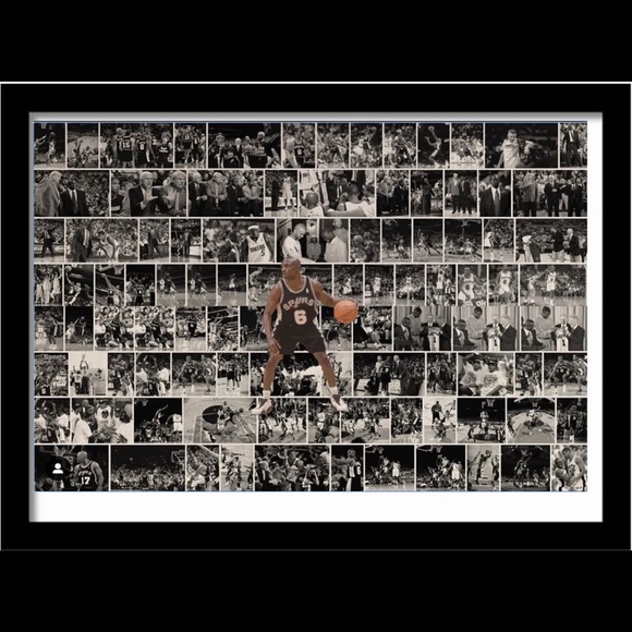 Framed 11 x 14 Inch Painting of Avery Johnson